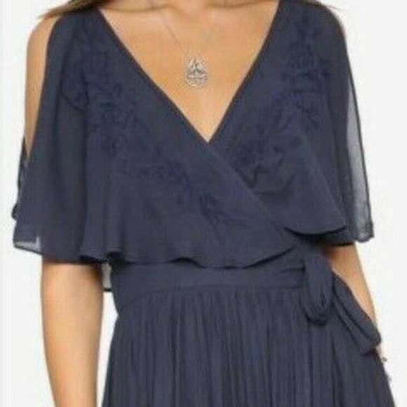 Free People Fiona Embroidered Wrap-Detail Maxi Dress - Picture 6 of 9